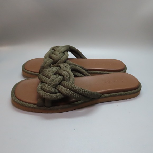 Rothy's The Summer Sandal Green Knot Slide On Flat Women's Sz9.5 - Picture 3 of 7